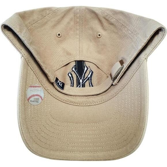 MLB Baseball Hat Adjustable Strapback Khaki Dad Cap Cotton One Size Adult - Picture 3 of 5